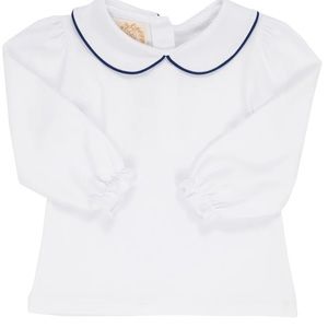 The Beaufort Bonnet Company Maude’s Peter Pan collar Nantucket Navy 4T